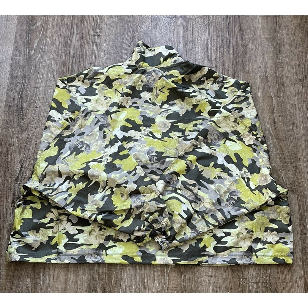 Nike Womens Woven Floral Camo Full Zip Jacket Green 2XL CZ8184-325 - Picture 6 of 6